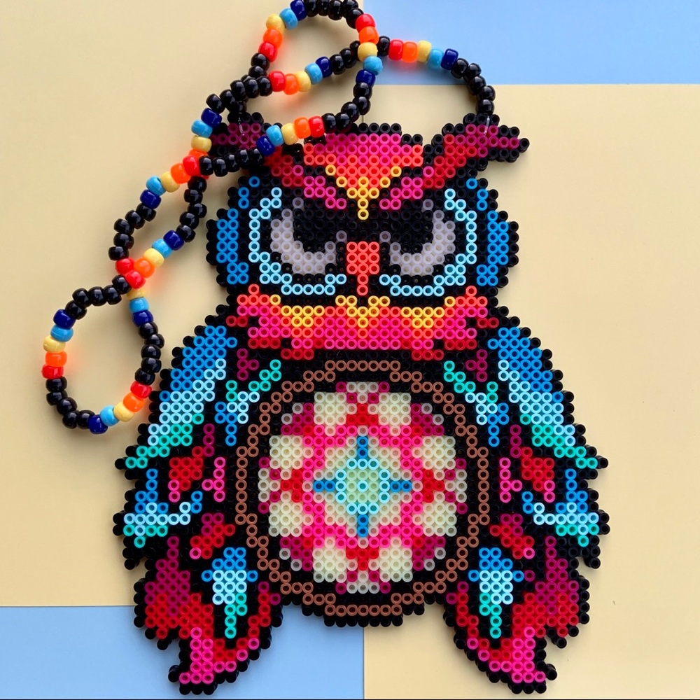 Edm owl kandi necklace